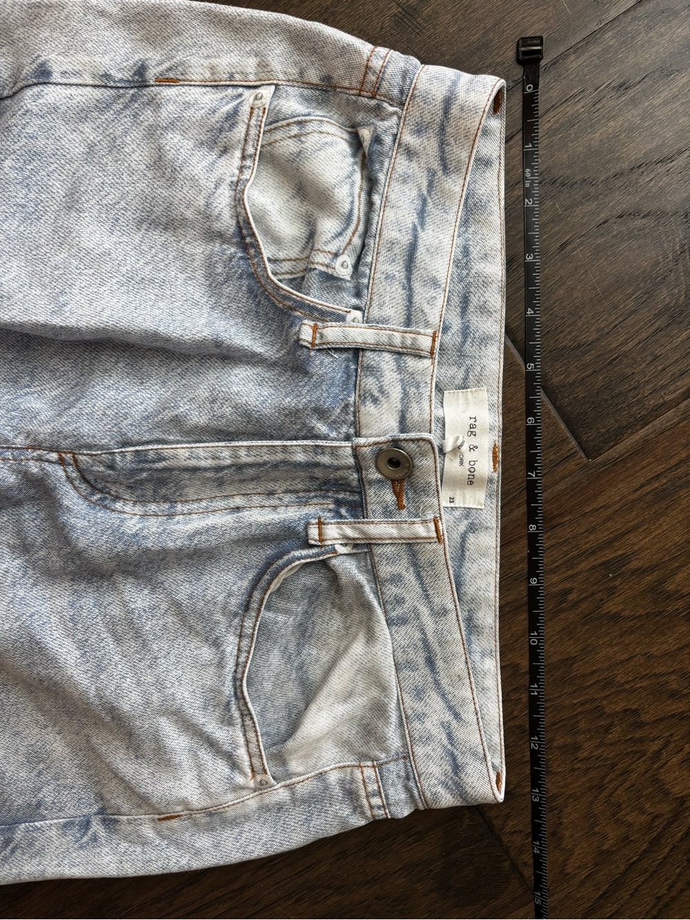 Rag & Bone Rosa Liquid Miramar Pant Luna 100% Tencel Denim Print Sweatpant Jean - Picture 9 of 11